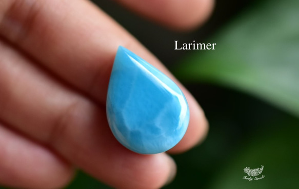 ブルーの滴★ラリマー ルース　カボション　 lari063 2枚目の画像