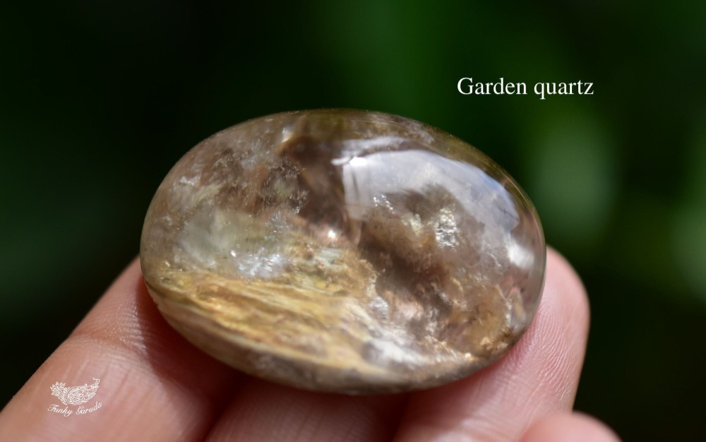 立体的な自然★中粒★ガーデンクォーツ ルース gar357