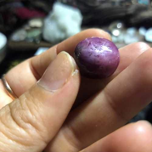 スタールビー ルース カポジョンsuru001 天然石 Funky garuda stone