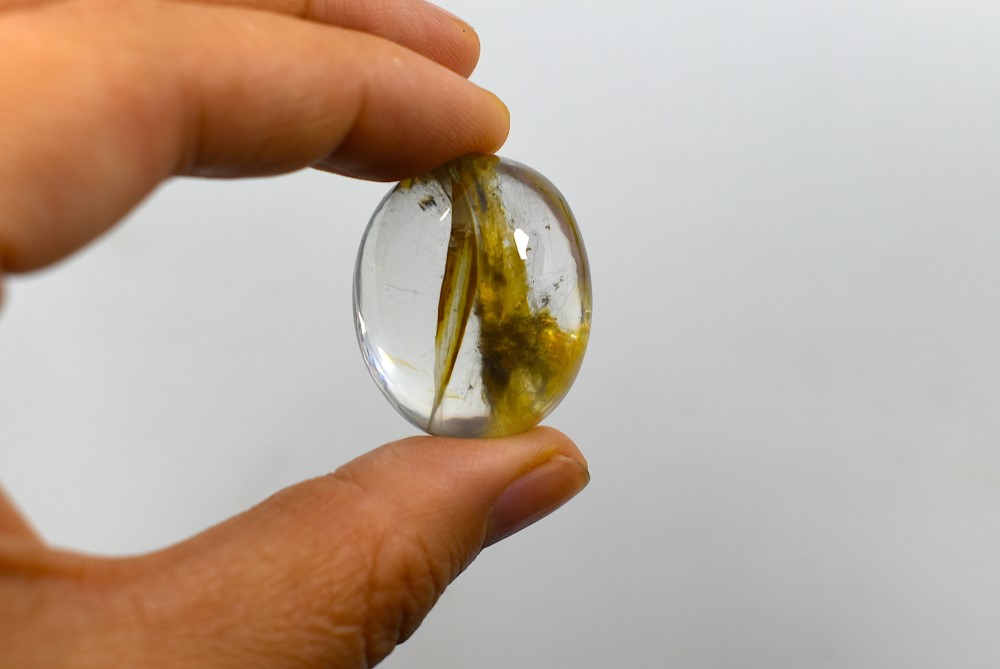 クチバシ模様★ガーデンクォーツ ルース カポジョンgar023