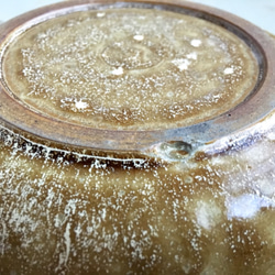 《白結晶器》鉢皿・ボウル　Φ15.3cm（チタン釉）飴色[T-10] 6枚目の画像