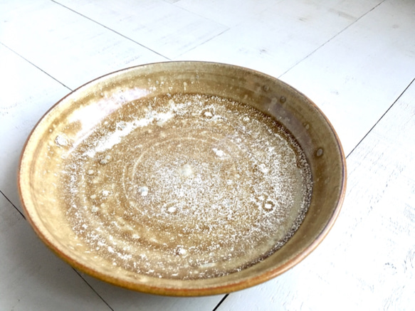 《白結晶器》鉢皿　Φ16.8cm（チタン釉）[T-14] 6枚目の画像
