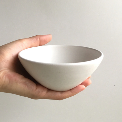 白マット器》ボウル・鉢（白マット釉／貫入）［W-10] お椀・ボウル・鉢