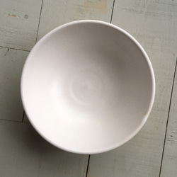 《白マット器》鉢皿・ボウル　Φ13.2cm（白マット釉／貫入）［W-12] 4枚目の画像