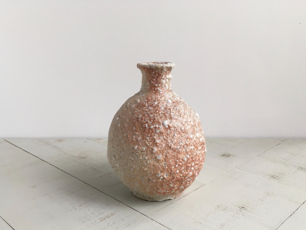 時代物徳利 陶器 花瓶 約30cm徳利 花器K11/徳利/青磁/花柄/陶器/花瓶 | 骨董・アンティークの