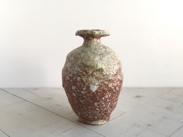 古新楽 自然釉 徳利 1