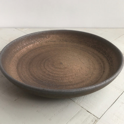 《黒金器》鉢皿　Φ17.4cm（黒金釉）［K-14] 3枚目の画像