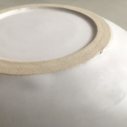 《白マット器》鉢皿　Φ17.1cm（白マット釉／貫入）波　ウェーブ［W-25] 7枚目の画像