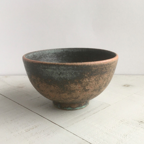 グリーン器》ボウル・鉢 Φ11.8cm（トルコ／銅釉）[G-44] お椀