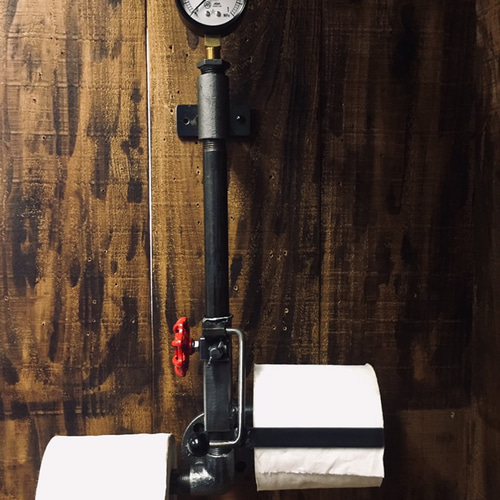 cream.70 ガス管 ダブル ペーパーホルダー アシストバー仕様 【公式通販】