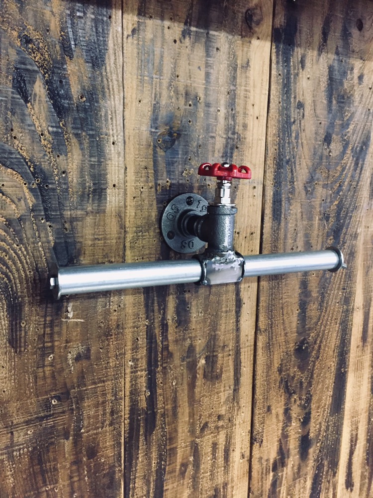 cream.70 ガス管 Tパイプ L300 ハンガー フック インダストリアル 6