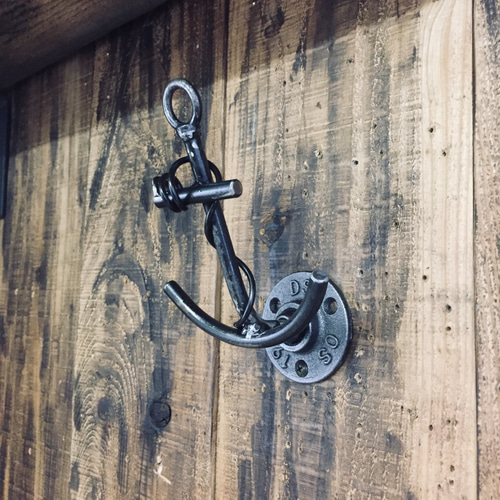 cream.70 ドア取っ手ハンドル鎖型L400 インダストリアル