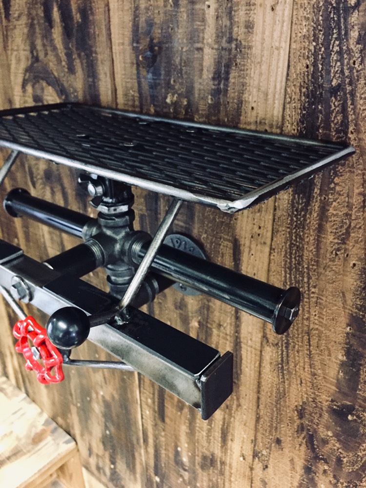 cream.70 ガス管 ペーパーホルダー ダブル アシストバーインダストリアル ブルックリン @