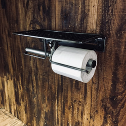 cream.70ガス管 ダブル ペーパーホルダー インダストリアル 配管