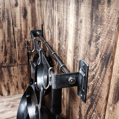 cream.70 アイアン フライパンラック ポットラック L500 1 その他調理