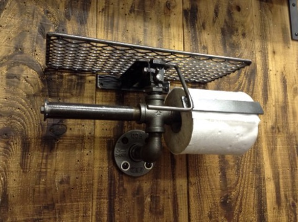 cream.70 ガス管 ダブル ペーパーホルダー アシストバー仕様