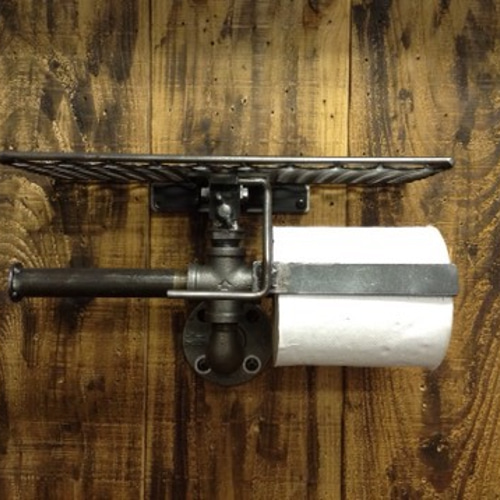 cream.70  ガス管 ダブル ペーパーホルダー アシストバー仕様 cream.70 ガス管 ダブル ペーパーホルダー アシストバー仕様