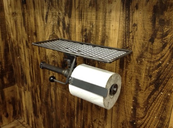 cream.70  ガス管 ダブル ペーパーホルダー アシストバー仕様 cream.70 ガス管 ダブル ペーパーホルダー アシストバー仕様