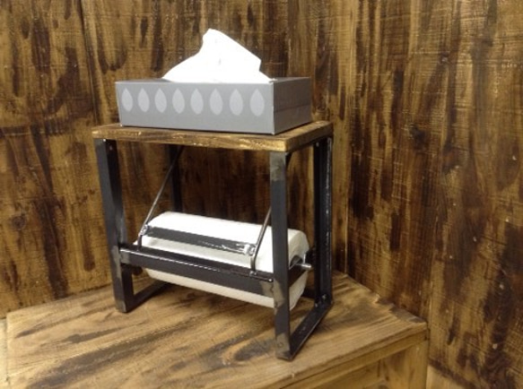 cream.70 アイアン 卓上キッチンペーパーホルダー アイアンフレーム