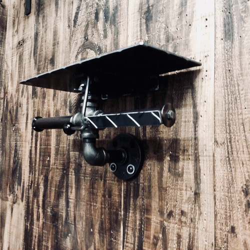 cream.70  ガス管 ダブル ペーパーホルダー アシストバー仕様 cream.70 ガス管 ダブル ペーパーホルダー アシストバー仕様