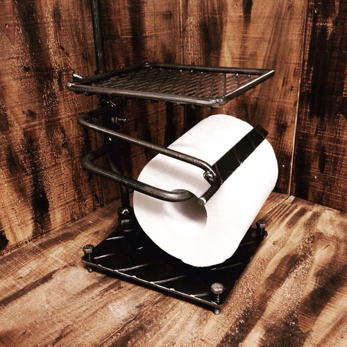 cream.70 卓上ペーパーホルダー 2段シェルフ付き アシストバー 3 棚