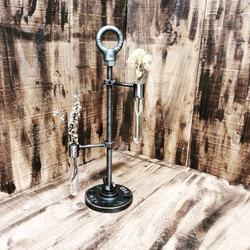 cream.70ガス管 ダブル ペーパーホルダー インダストリアル 配管