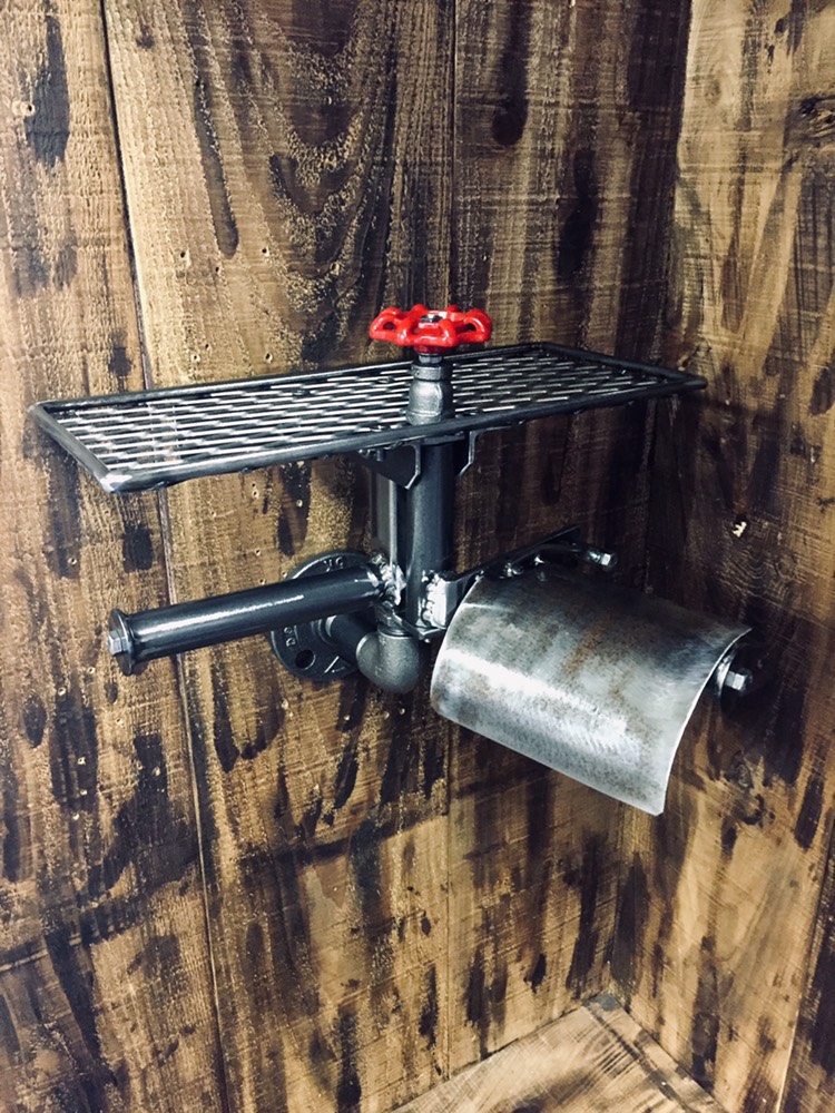 cream.70 ガス管ダブル  ペーパーホルダー 右側スイング仕様 @ 13,608円