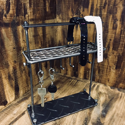 cream.70ガス管 ダブル ペーパーホルダー インダストリアル 配管