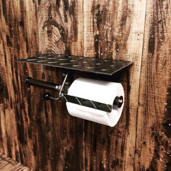 cream.70ガス管 ダブル ペーパーホルダー インダストリアル 配管