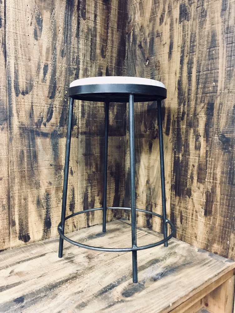 cream.70 スツール 椅子 コンパクトサイズ  花台 フラワースタンド アイアン 1