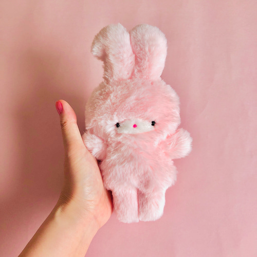 すとろべりーうさちゃん　pink 13cm うさぎ♡ぬいぐるみ】ストロベリーチョコなフワフワうさちゃん