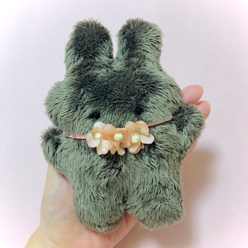 うさぎ♡ぬいぐるみ】モカちゃん♡モチモチうさぎ♡手のひらサイズの