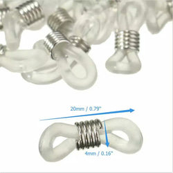 【送料無料】たっぷり２０個♡グラスコード シリコンゴム 2枚目の画像