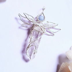 Spread Your Wings―列木里亞（Lemuria）水晶純銀編織墜︳Spirit·手心向陽 第2張的照片