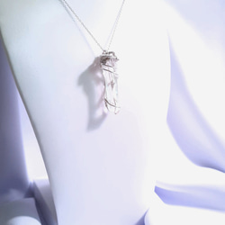 Mulsern - Lemuria (レムリア) クリスタル スターリングシルバー ブレイド ペンダント ︳スピリット・手のひら 7枚目の画像