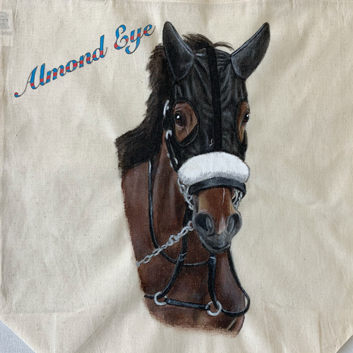 【新品・匿名配送】JRA 競馬 馬 シルク会員限定 アーモンドアイ トートバッグ 助成金/競馬/グッズ/Sounds/of/Earth/Reins/Tote/Bag/サウンズ