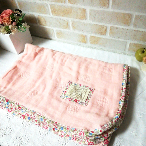 fuwara 6重ガーゼケット ハンドメイド お昼寝ケット （fuwara ガーゼで 