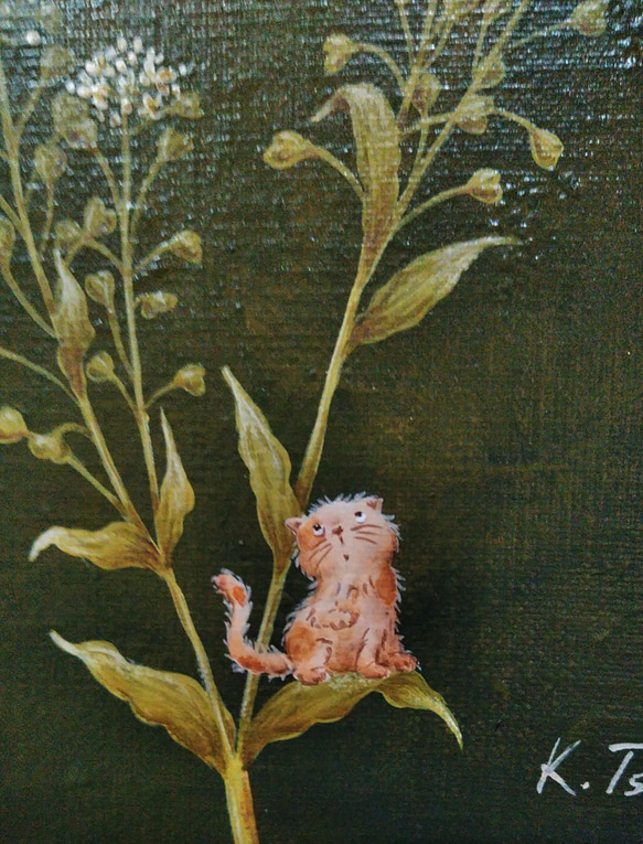 「ぺんぺん草と猫」 3枚目の画像