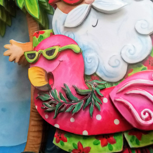 シャドーボックス完成品 【ご予約品】(夏のサンタクロース) その他