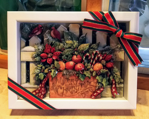 新品　★ 絵画  シャドーボックス完成品  クリスマス シャドーボックス完成品 (メリークリスマス) その他アート Leo 通販