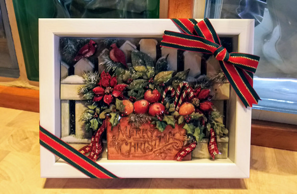 シャドーボックス完成品 (メリークリスマス) その他アート Leo 通販