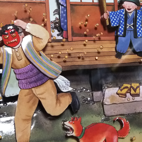 シャドーボックス完成品 （豆まき） その他アート Leo 通販 8254789