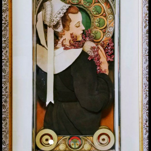 ミュシャ シャドーボックス 希少 シャドーボックス完成品(アルフォンス ミュシャ) 立体・オブジェ