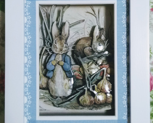 シャドーボックス完成品 (ピーターラビット) その他アート Leo