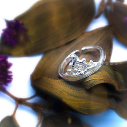 蕾絲皇冠純銀戒指 (尺寸可微調) 第3張的照片