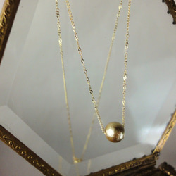 cotton pearl necklace (Old gold) 1枚目の画像