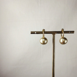 cotton pearl earrings (Old gold) 5枚目の画像