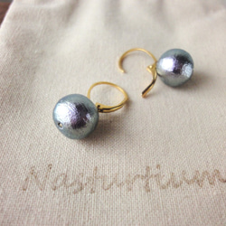 cotton pearl french hook pierce (Luxury Violet) 第1張的照片