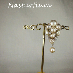 cotton pearl brooch 4枚目の画像