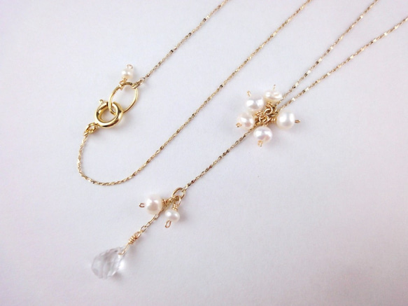 【くみこ様オーダー品freshwater pearl necklace】 3枚目の画像